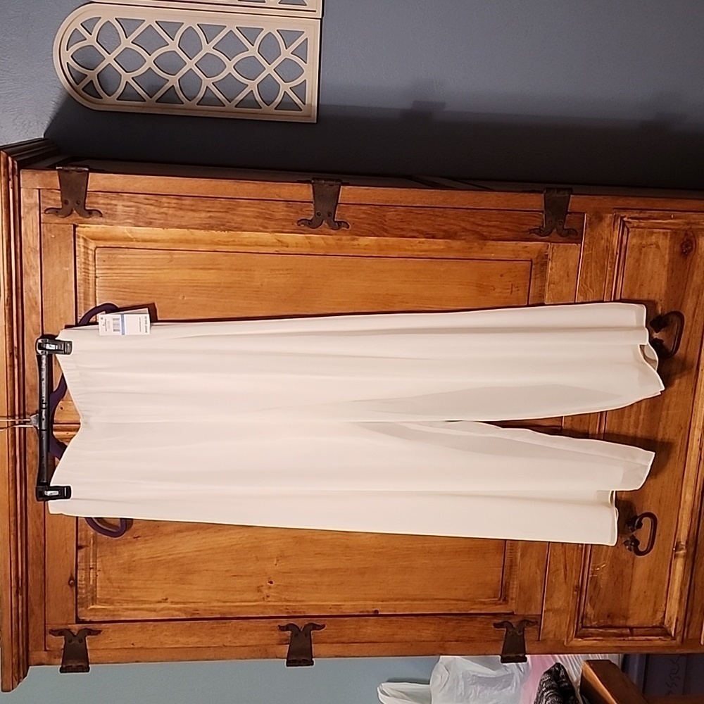 Alex evening lined white dress pants